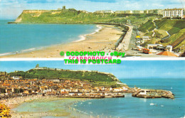 R519436 Scarborough. North Bay. South Sands And Old Harbour. Multi View. 1970 - World