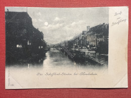 Cartolina - Gruss Aus Strassburg - Der Schiffleut-Staden Bei Mondschein 1900 Ca. - Non Classés