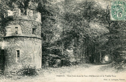 CPA - PARNES - SOUS-BOIS DANS LE PARC D'ALLINCOURT ET VIELLE TOUR (RARE) - Altri & Non Classificati