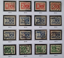 Österreich Porto 1935, Mi 159-74 Gestempelt - Postage Due