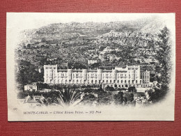 Cartolina - Monte Carlo - L'Hotel Riviera Palace - 1900 Ca. - Non Classificati