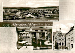 73852253 Buchen Odenwald Gesamtansicht Cafe Restaurant Zum Riesen Marktplatz Alt - Buchen