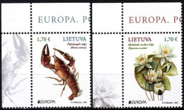 LITHUANIA 2024-03 EUROPA: Underwater Flora And Fauna. Europa CORNER, MNH - 2024