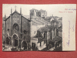 Cartolina - Asti - Chiesa Di S. Secondo - 1909 - Asti