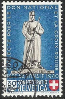 Schweiz Suisse Pro Patria 1940; "Le Fritz" Zu WII 6 Mi 367 Yv 352 Mit Eck-Stempel BELLINZONA 1 ?.?.40 (Zu CHF 13.00) - Usati