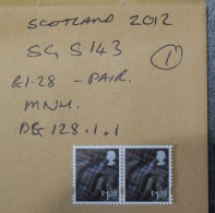 Scotland STAMPS  Pair MNH 2012~~L@@K~~ - Schotland