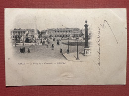 Cartolina - Francia - Paris - Place De La Concorde - 1900  - Unclassified