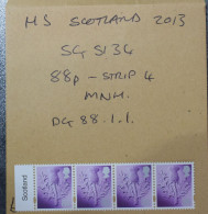 Scotland STAMPS  Strip 4   88p  MNH 2013~~L@@K~~ - Ecosse