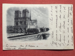 Cartolina - Paris - La Cathédrale, Eglise Notre-Dame - 1902 - Unclassified