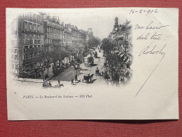 Cartolina - Francia - Paris - Le Boulevard Des Italiens - 1902 - Non Classés