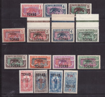 TCHAD -  Panhère - Femme Bakalois - Lot De 15 Timbres Neufs ** -  Cote 19,25 € - Unused Stamps