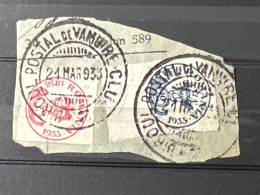 1933 Fragment De Scrisoare - Unused Stamps