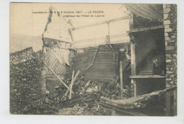 LE POUZIN - Inondations Des 8 Et 9 Octobre 1907 - Intérieur De L'Hôtel Du Louvre (cachet Au Dos Lycée Janson De Sailly ) - Le Pouzin