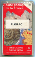 BRGM Carte Géologique De La France Au 1/50.000° FLORAC 1987 - Carte Geographique