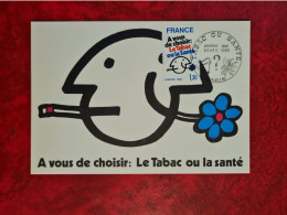 Carte MAXIMUM 1980 PARIS TABAC OU SANTE A VOUS DE CHOISIR - 1980-1989
