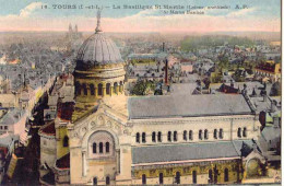 CPA  - TOURS - LA BASILIQUE SAINT MARTIN (COLORISE) - Tours