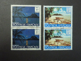 POLYNESIE FRANCAISE, Année 1979, Paires De YT N° 132 Et 136 Oblitérés - Gebraucht