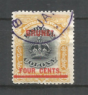 Brunei 1906 Used Stamp OVPT - Brunei (1984-...)