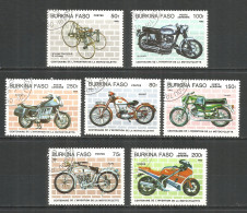 Burkina Faso 1985 Used Stamps Set Motorcycle Bike - Burkina Faso (1984-...)