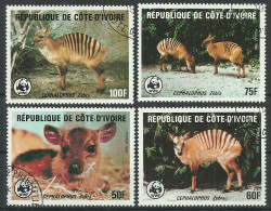 Ivory Coast Cote De Voir 1985 Used Stamps Set Animals - Costa De Marfil (1960-...)