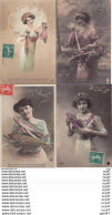 Lot 4 CPA. 1er AVRIL. Jolies Femmes, Poissons...Z926 - Erster April