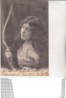 CPA.FANTAISIE.  Jolie Femme Tenant Un Arc, Profils Grecs. ...Z677 - Femmes