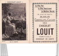 CHROMOS. Chocolat LOUIT (Bordeaux).  Peinture.  Sur La Terrasse.  (Hamza). ...T307 - Louit