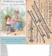 CHROMOS. Biscuits.Vve. BRUN Et FILS.(Paris).   Enfants Jouant Avec Une Pelote De Laine. ...Z572 - Other & Unclassified