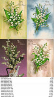 Lot 4 CPA  Fête 1er MAI.  Porte Bonheur, Bouquet De Muguet  ..Z729 - Other & Unclassified