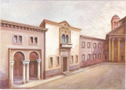 MILANO - CARTOLINA  - CONVENTO DEGLI OLIVETANI (OGGI MUSEO SCIENZA E TECNICA - DA DISCORSO STORICO -  ALESSANDRO MANZONI - Milano