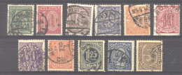 Allemagne  -  Reich  -  Service :  Mi  23-33  (o)            ,      N4 - Dienstzegels