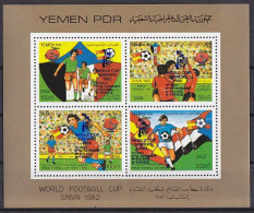 Soccer World Cup 1982 - YEMEN - S/S Ovp MNH - 1982 – Spain