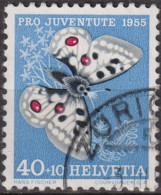 1955 Schweiz Pro Juventute ° Zum:CH J162,Yt:CH 571, Mi:CH 622, Apollo, Schmetterling, Insekten - Gebraucht