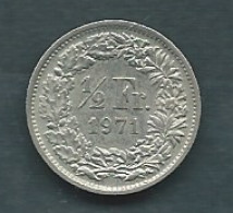 SUISSE : 1/2 FRANC 1971 Pieb 25209 - 1/2 Franc