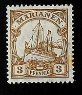 1919 SMS Hohenzollern Michel DR-MAR 20 Stamp Number DR-MAR 30 Yvert Et Tellier DR-MAR 20 Stanley Gibbons DR-MAR 26 X MH - Islas Maríanas