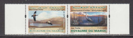 2014 Morocco Birds And Lakes Herons Geese  Complete Pair MNH - Morocco (1956-...)
