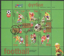 Soccer World Cup 2002 - KYRGYZSTAN - Sheet Gold Ovp MNH Rare!! - 2002 – Zuid-Korea / Japan