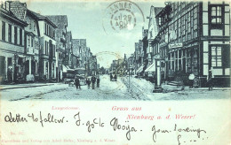 GRUSS Aus NIENBURG A. D. Weser - Langerstrasse - 1898 - Nienburg