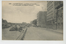 ALFORTVILLE - Le Quai, La Passerelle Et L'embarcadère Des Bateaux Parisiens - Alfortville