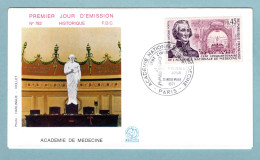 FDC France 1971 - Baron Antoine Portal - Cent Cinquantenaire De L'Académie Nationale De Médecine - YT 1699 - Paris - 1970-1979