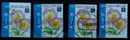 België OBP 3872 - Flowers - Tulipa Bakeri - Self-Adhesive Stamp From Booklet Complete - Oblitérés