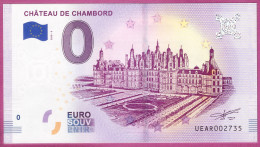 0-Euro UEAR 2018-3 CHÂTEAU DE CHAMBORD - Essais Privés / Non-officiels