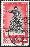 Schweiz Suisse 1940: "Calven" Variante HELLROT ROUGE-CLAIR Zu WII 5c Mi 366a Yv 351a ⊙ LIESTAL 13.VIII.40 (Zu CHF 50.00) - Gebruikt