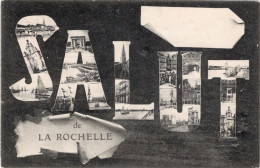 CPA 17 SALUT DE LA ROCHELLE  Multi-vues Dans Les Lettres (envoyé à Hanoï) - La Rochelle