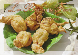 - Recette Les Beignets De Fleurs De Courgettes - Recette Au Dos  - Photo: Clasen - Format: 17 X12 Cm - Scan Verso - - Recipes (cooking)