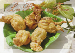 - Recette Les Beignets De Fleurs De Courgettes - Recette Au Dos  - Photo: Clasen - Format: 17 X12 Cm - Scan Verso - - Küchenrezepte