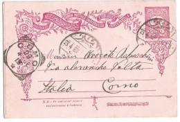 Turkey Ottoman Empire PSC Stationery Card #11 Paras 20 -  Used Izmir Smirne 23apr1906 To Italy Como 29apr06 - Postal Stationery
