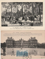 Carte Du Carré Marigny 15/11/41 + Carte Palais Du Luxembourg Obl: 17/8/46 . Collection BERCK. - Covers & Documents