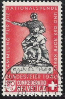 Schweiz Suisse 1940: "Calven" Variante HELLROT ROUGE-CLAIR Zu WII5c Mi 366a Yv 351a ⊙ POSTMUSEUM 26.XI.40 (Zu CHF 50.00) - Gebraucht