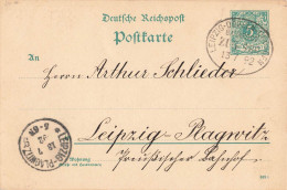 Bahnpost (Ambulant; R.P.O./T.P.O.) Leipzig-Döbeln-Dresden (ZA2469) - Cartas & Documentos